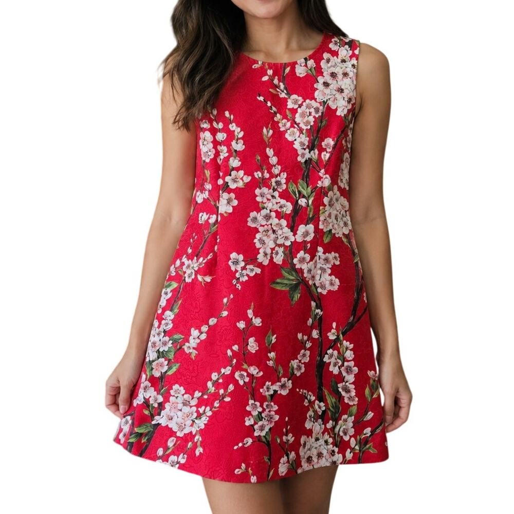 Dolce & Gabbana Floral Jacquard Fit Flare Dress 36